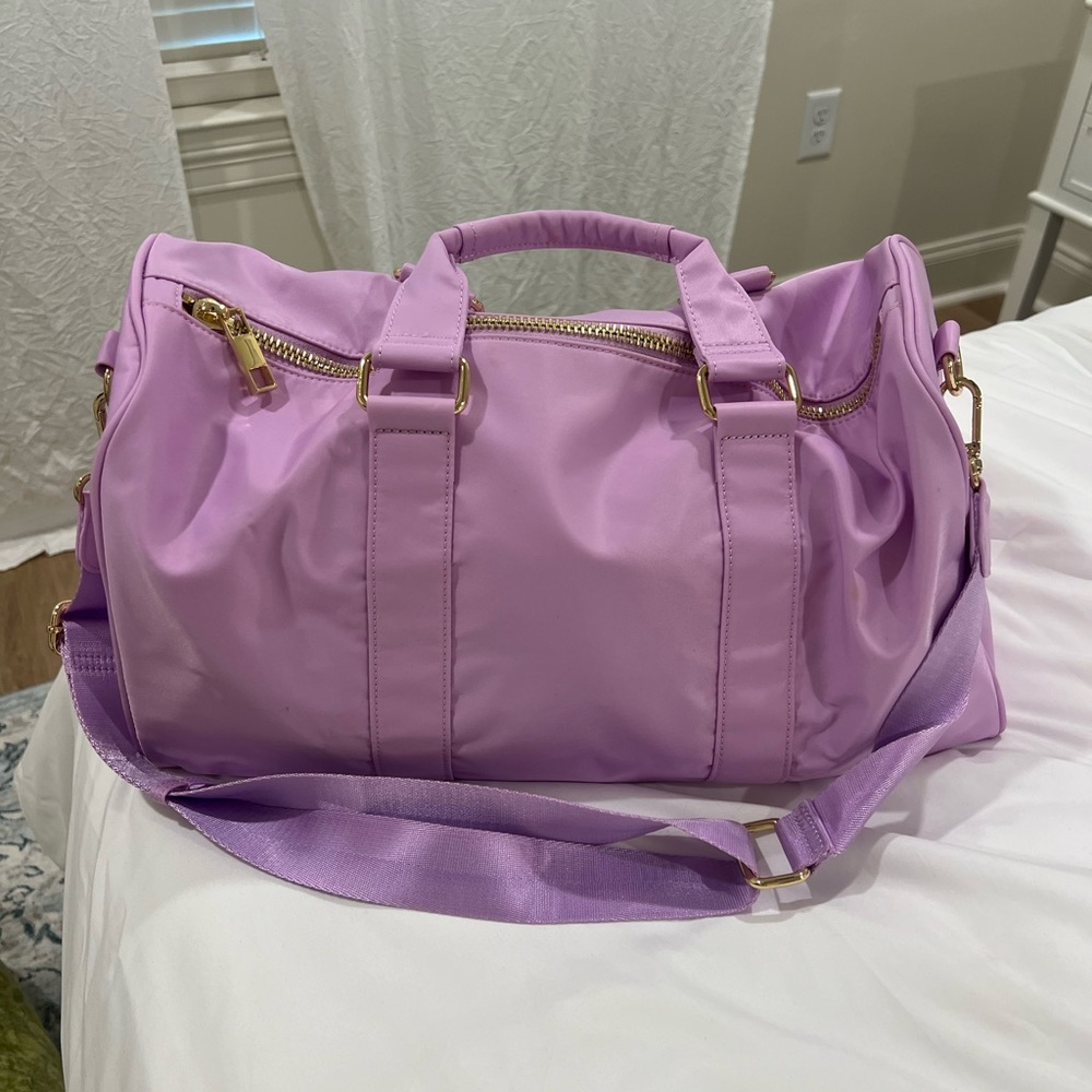 Stoney Clover Lane Lilac Travel Bag with Gold Zippers